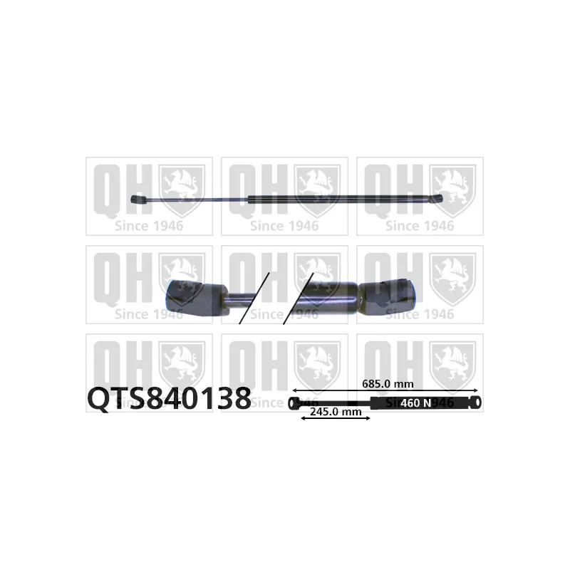 Vérin de hayon, de coffre QUINTON HAZELL QTS840138