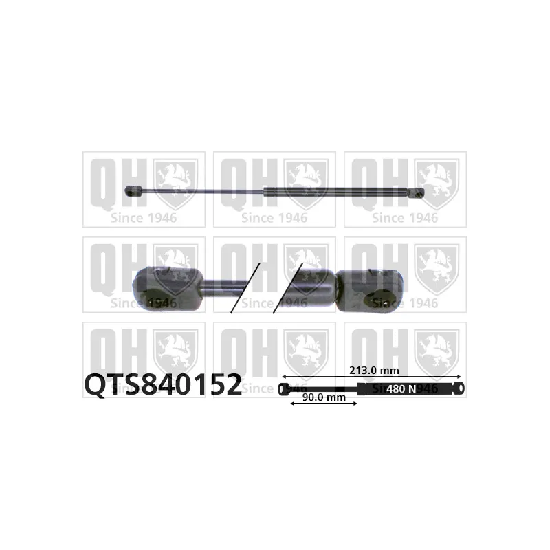 Vérin de hayon, de coffre QUINTON HAZELL QTS840152