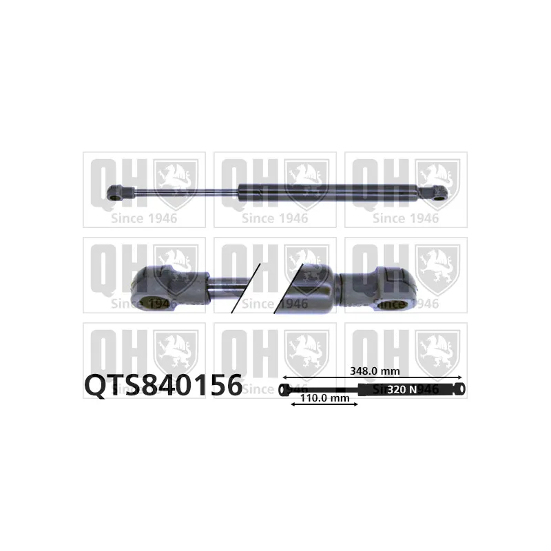 Vérin de hayon, de coffre QUINTON HAZELL QTS840156