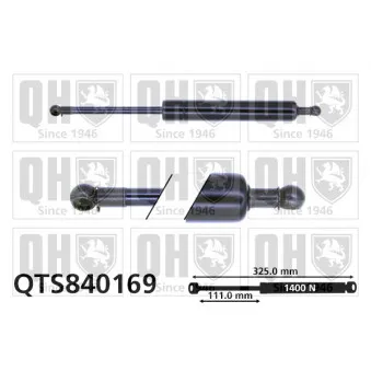 Vérin de hayon, de coffre QUINTON HAZELL QTS840169