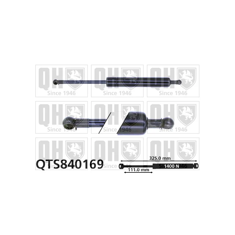 Vérin de hayon, de coffre QUINTON HAZELL QTS840169