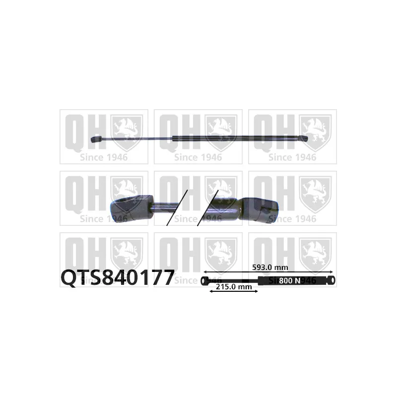 Vérin de hayon, de coffre QUINTON HAZELL QTS840177