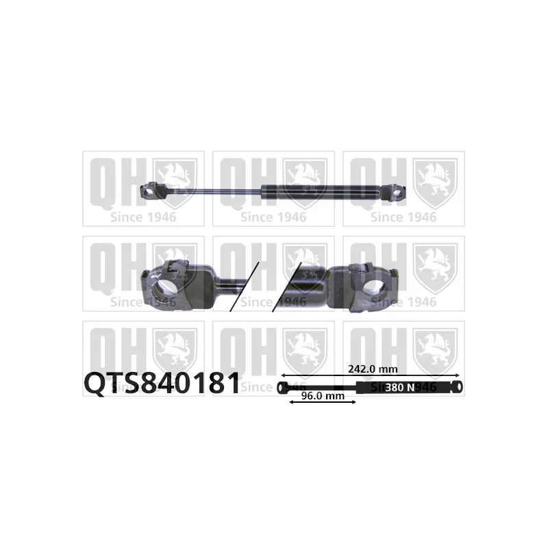 Vérin, capot-moteur QUINTON HAZELL QTS840181