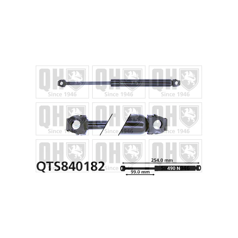 Vérin de hayon, de coffre QUINTON HAZELL QTS840182