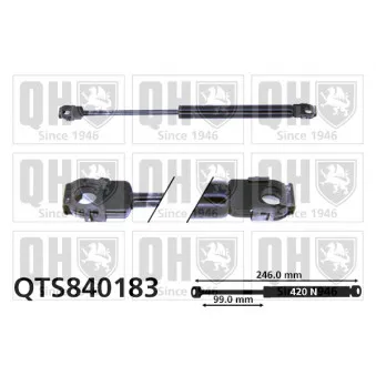 Vérin, capot-moteur QUINTON HAZELL QTS840183