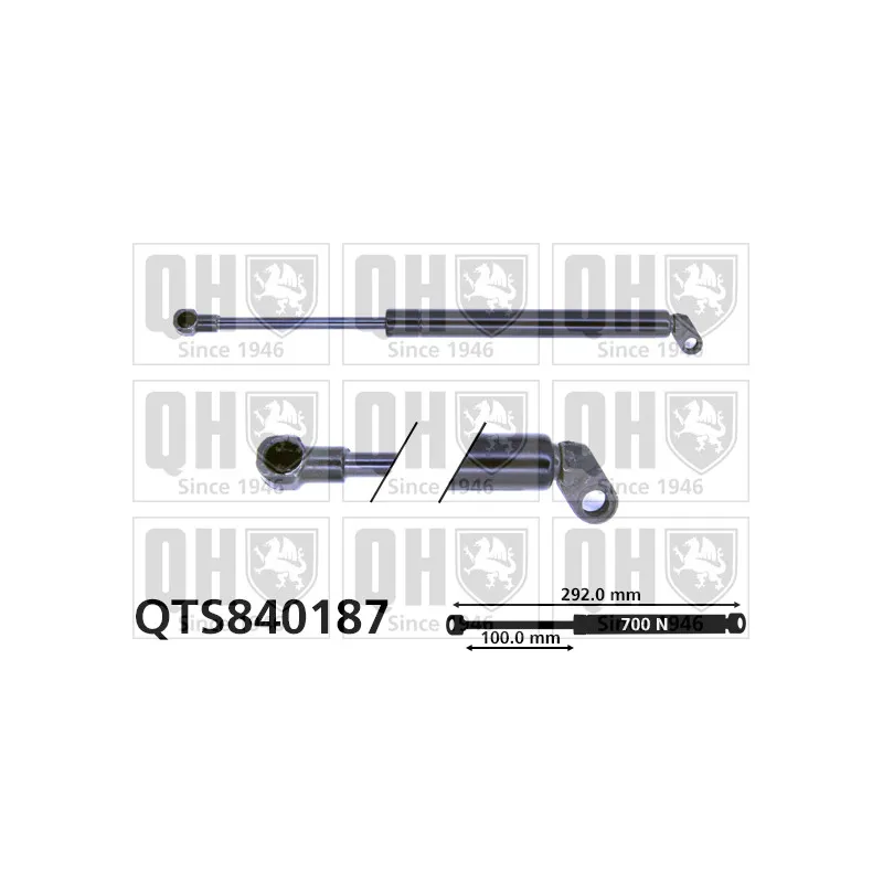 Vérin, capot-moteur QUINTON HAZELL QTS840187