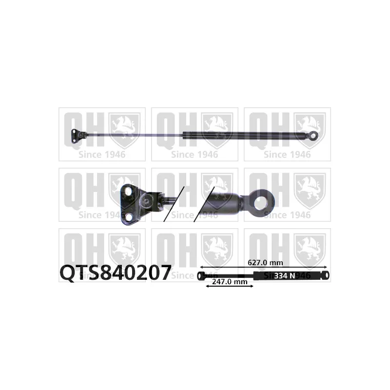 Vérin de hayon, de coffre QUINTON HAZELL QTS840207