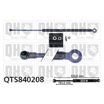 Vérin de hayon, de coffre QUINTON HAZELL QTS840208