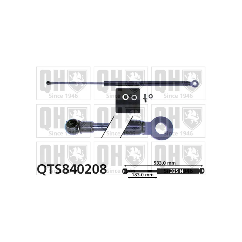 Vérin de hayon, de coffre QUINTON HAZELL QTS840208