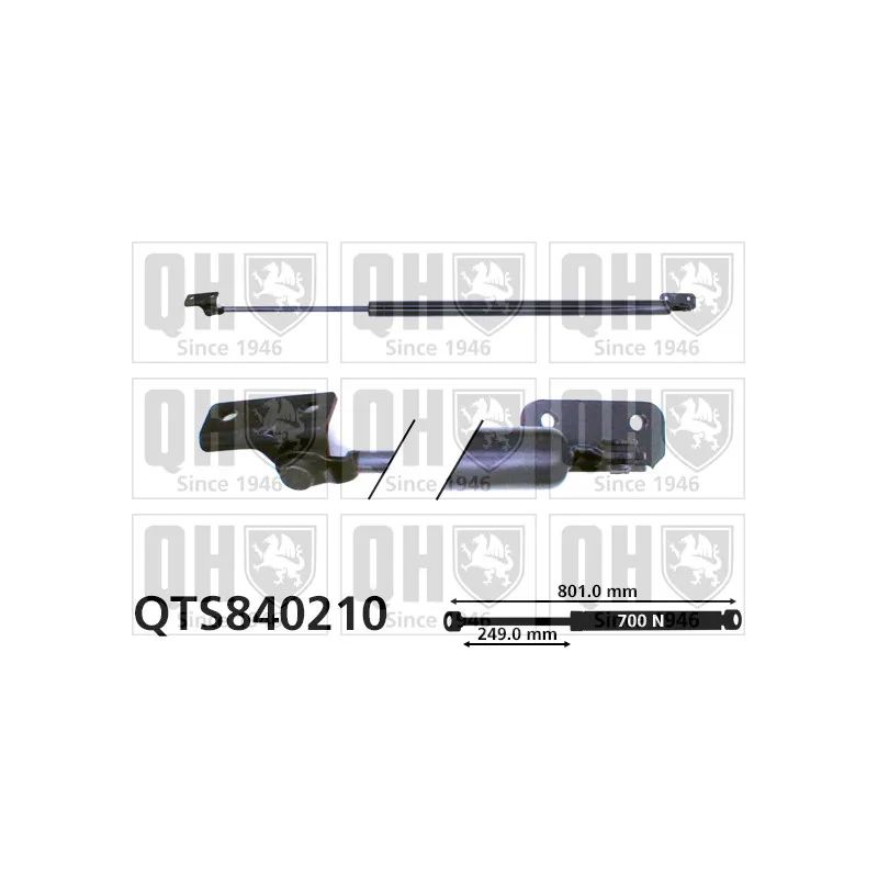 Vérin de hayon, de coffre QUINTON HAZELL QTS840210