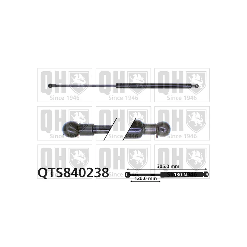 Vérin de hayon, de coffre QUINTON HAZELL QTS840238