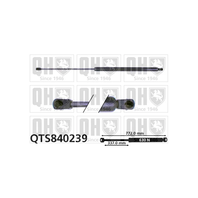 Vérin de hayon, de coffre QUINTON HAZELL QTS840239