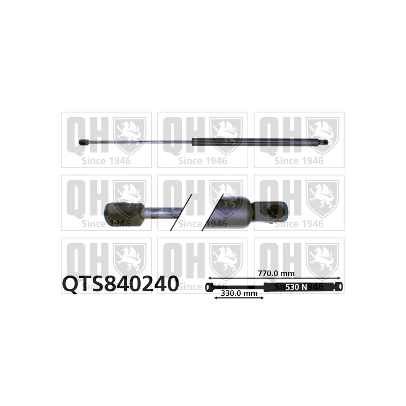 Vérin de hayon, de coffre QUINTON HAZELL QTS840240