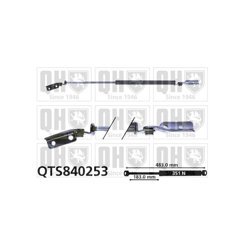 Vérin de hayon, de coffre QUINTON HAZELL QTS840253