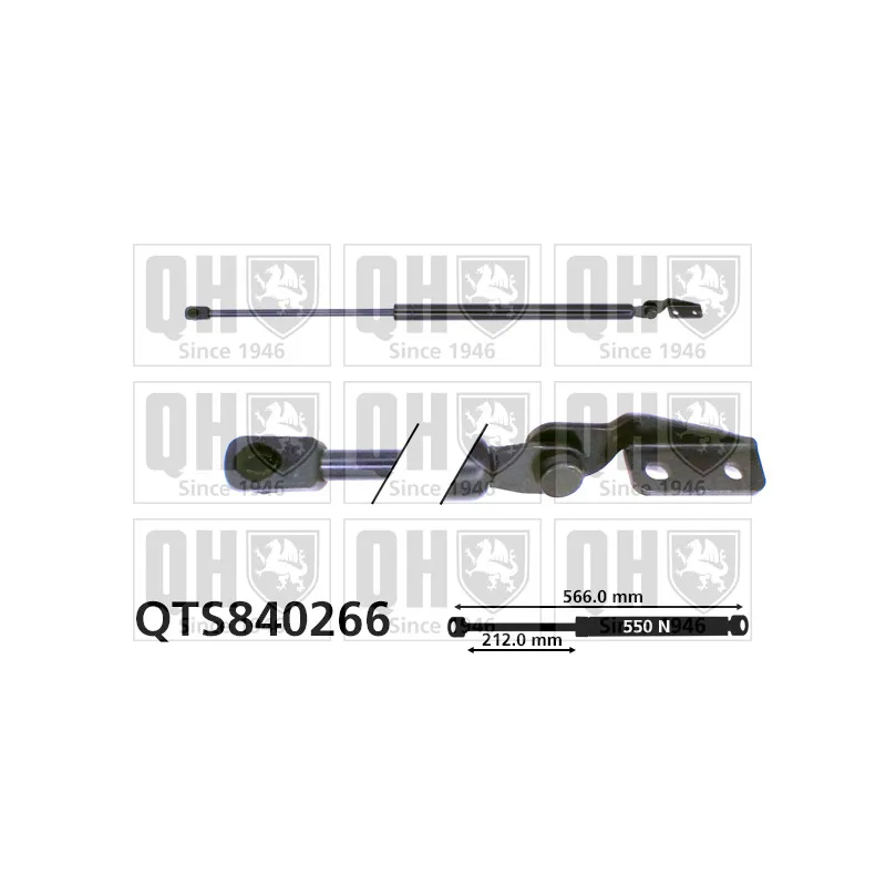 Vérin de hayon, de coffre QUINTON HAZELL QTS840266