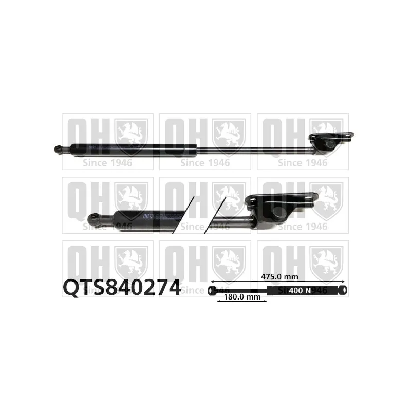 Vérin de hayon, de coffre QUINTON HAZELL QTS840274