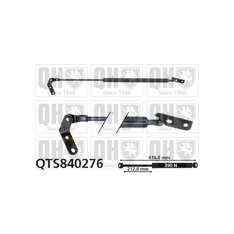 Vérin de hayon, de coffre QUINTON HAZELL QTS840276