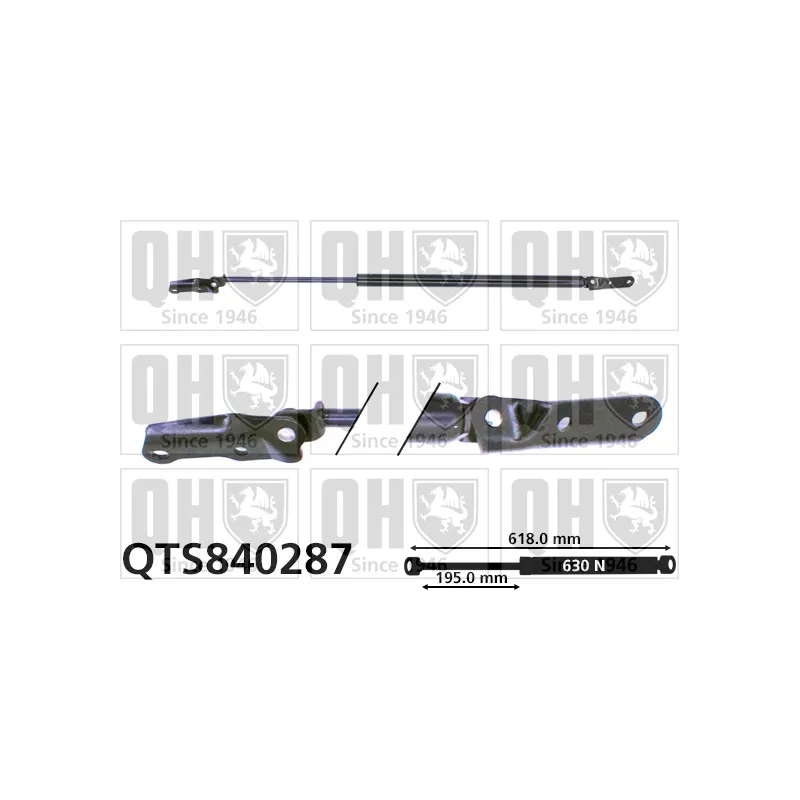 Vérin de hayon, de coffre QUINTON HAZELL QTS840287