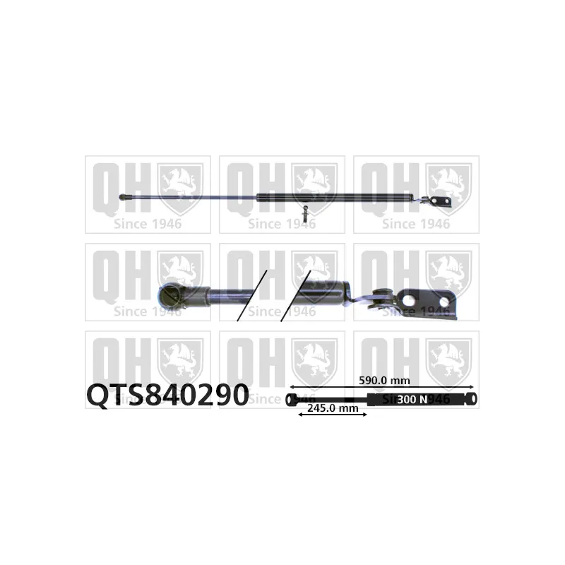 Vérin de hayon, de coffre QUINTON HAZELL QTS840290