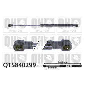 Vérin, capot-moteur QUINTON HAZELL QTS840299