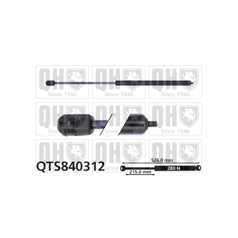 Vérin, capot-moteur QUINTON HAZELL QTS840312
