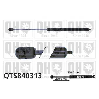 Vérin, capot-moteur QUINTON HAZELL QTS840313