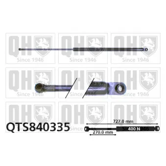 Vérin de hayon, de coffre QUINTON HAZELL QTS840335