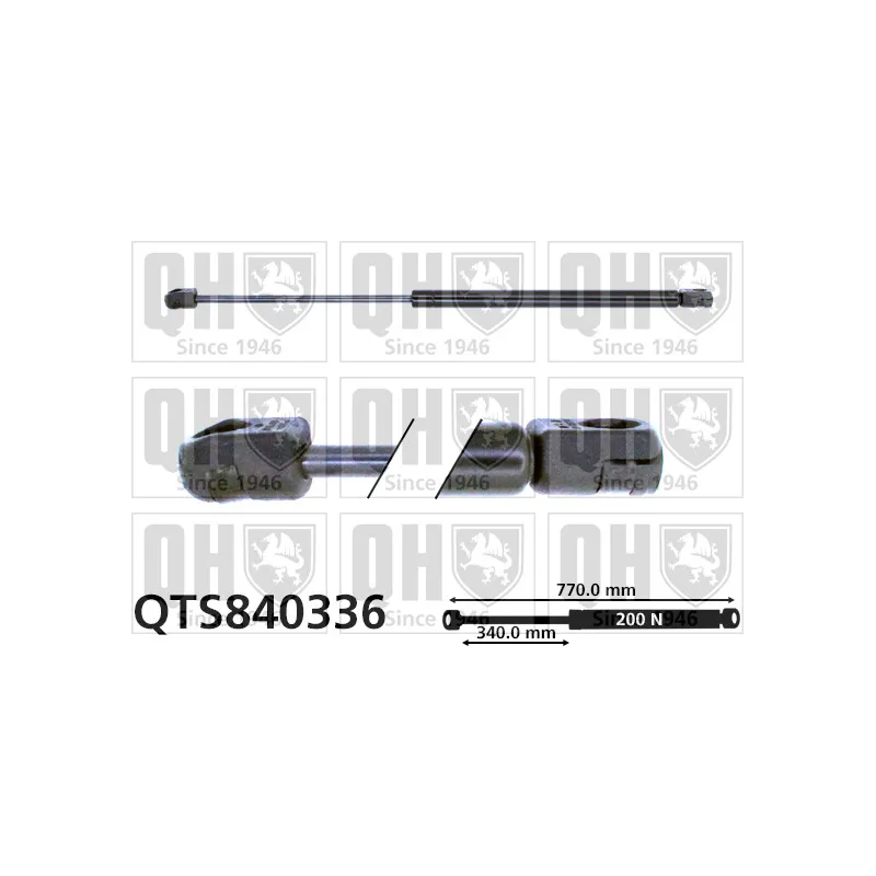 Vérin, capot-moteur QUINTON HAZELL QTS840336