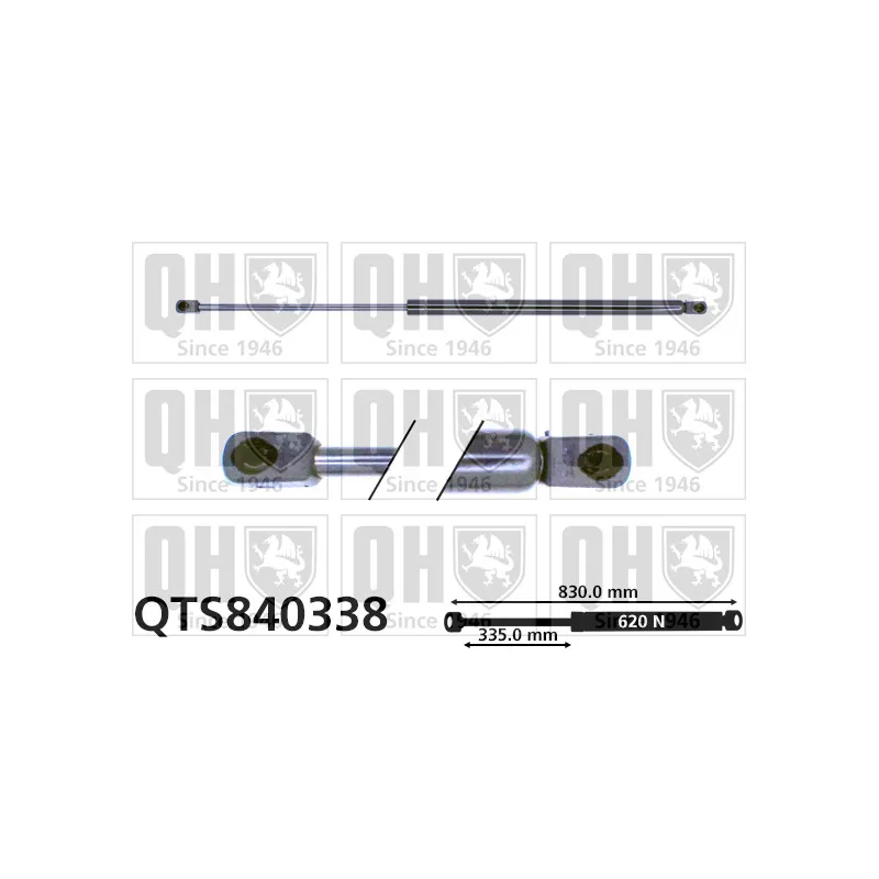 Vérin de hayon, de coffre QUINTON HAZELL QTS840338
