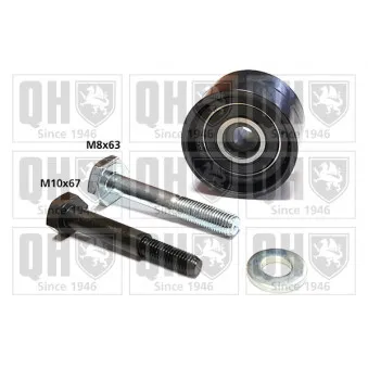 Poulie renvoi/transmission, courroie de distribution QUINTON HAZELL QTT1076