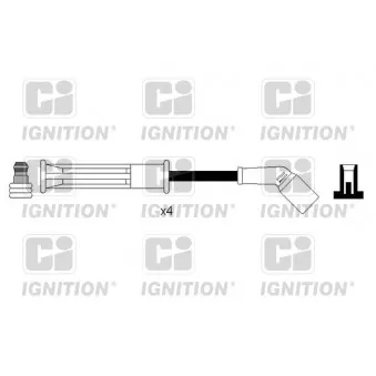 Kit de câbles d'allumage QUINTON HAZELL XC1234