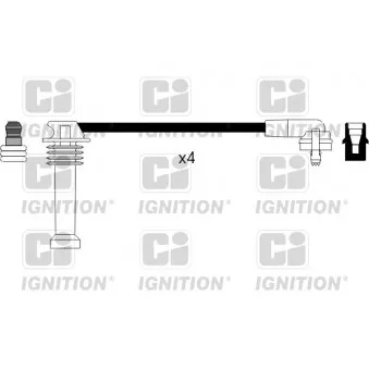 Kit de câbles d'allumage QUINTON HAZELL XC402