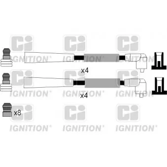 Kit de câbles d'allumage QUINTON HAZELL XC432