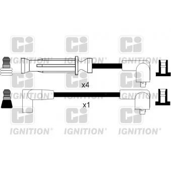 Kit de câbles d'allumage QUINTON HAZELL XC616