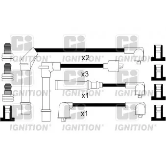 Kit de câbles d'allumage QUINTON HAZELL XC809