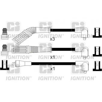 Kit de câbles d'allumage QUINTON HAZELL XC842