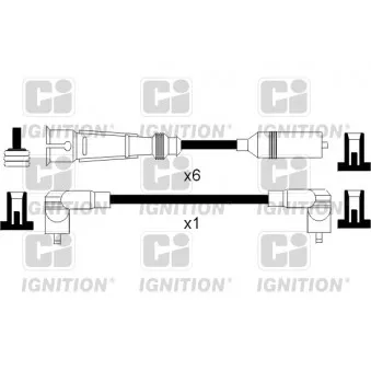 Kit de câbles d'allumage QUINTON HAZELL XC856