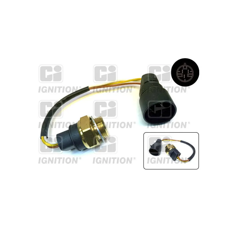 Interrupteur de température, ventilateur de radiateur QUINTON HAZELL XEFS219