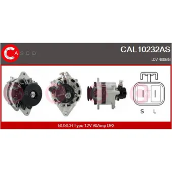 Alternateur CASCO CAL10232AS