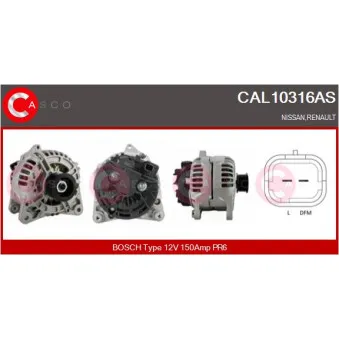 Alternateur CASCO CAL10316AS