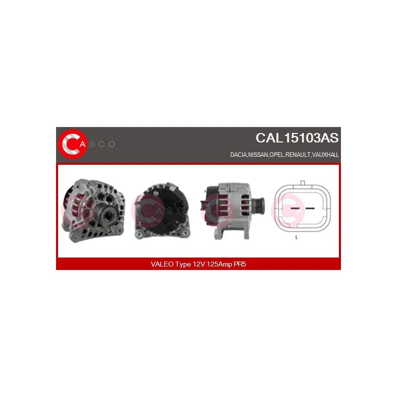 Alternateur CASCO CAL15103AS
