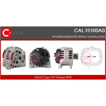 Alternateur CASCO CAL15105AS