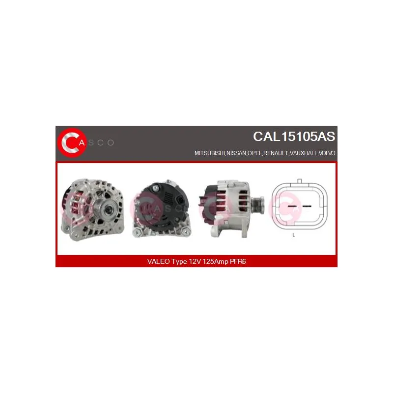 Alternateur CASCO CAL15105AS