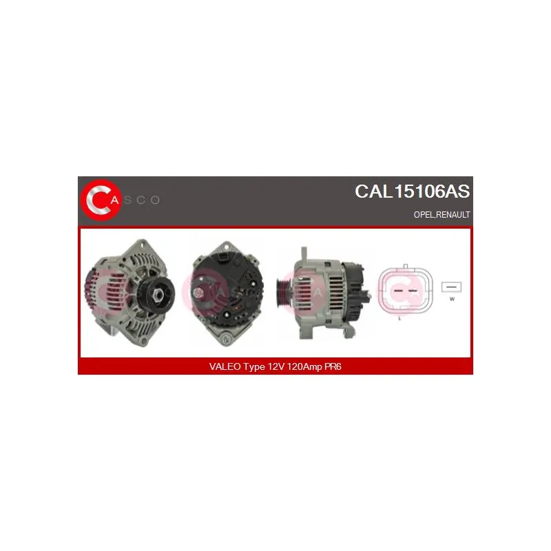 Alternateur CASCO CAL15106AS