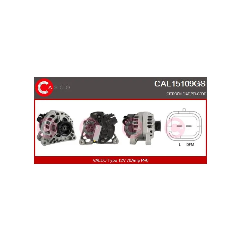 Alternateur CASCO CAL15109GS