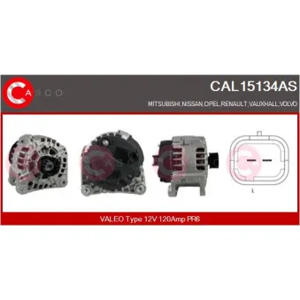 Alternateur CASCO CAL15134AS