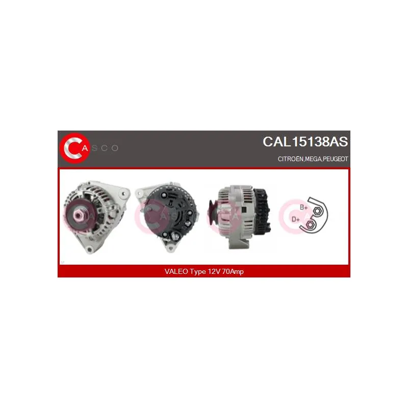Alternateur CASCO CAL15138AS
