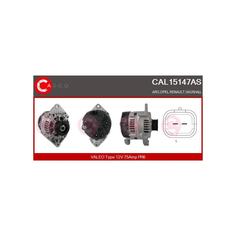 Alternateur CASCO CAL15147AS
