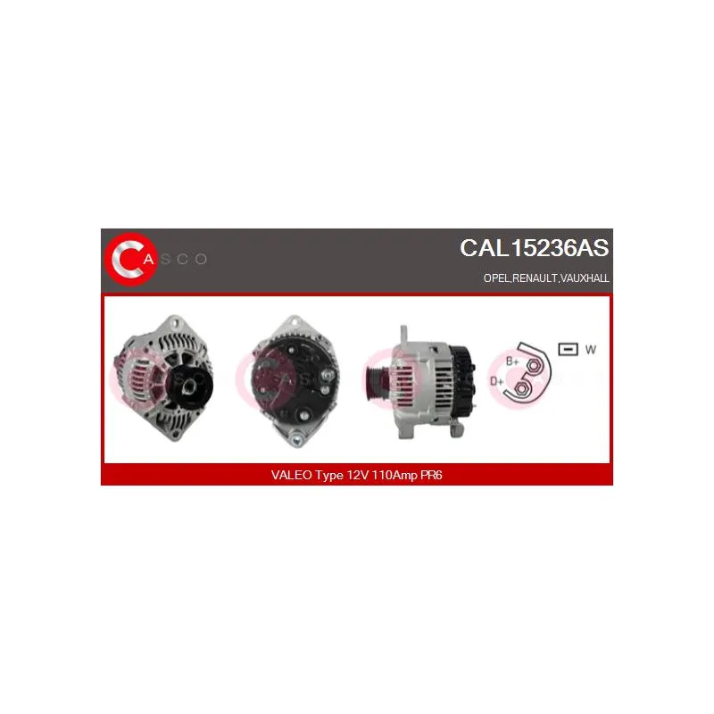 Alternateur CASCO CAL15236AS