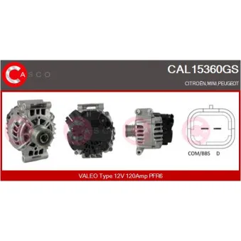 Alternateur CASCO CAL15360GS